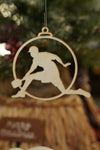 ATP Silhouette (Add A Name) - Custom Personalized Laser-Cut Wooden Pickleball Ornaments – 4 Inches in size