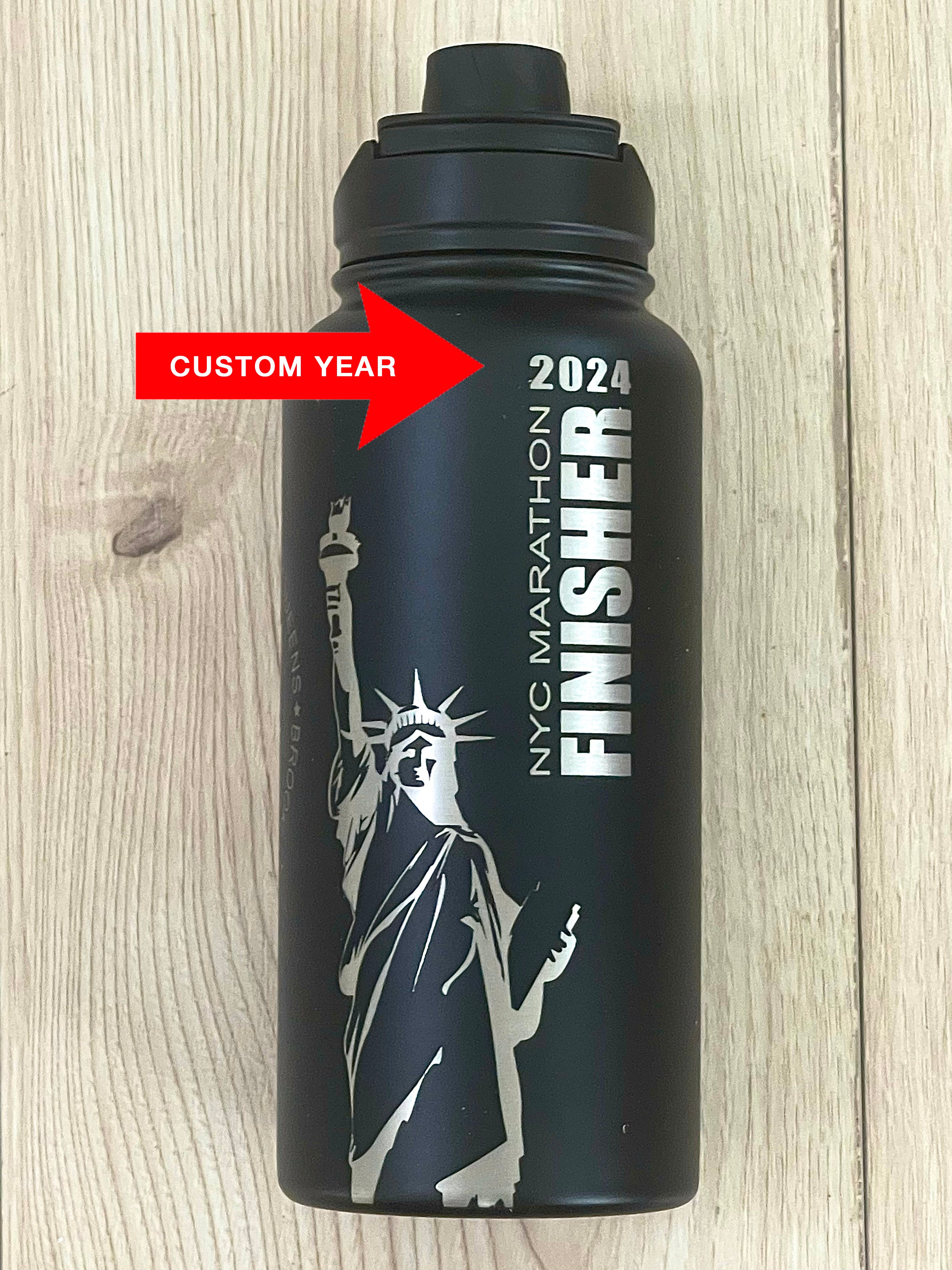 NYC Marathon Finisher Water Bottle – 32oz