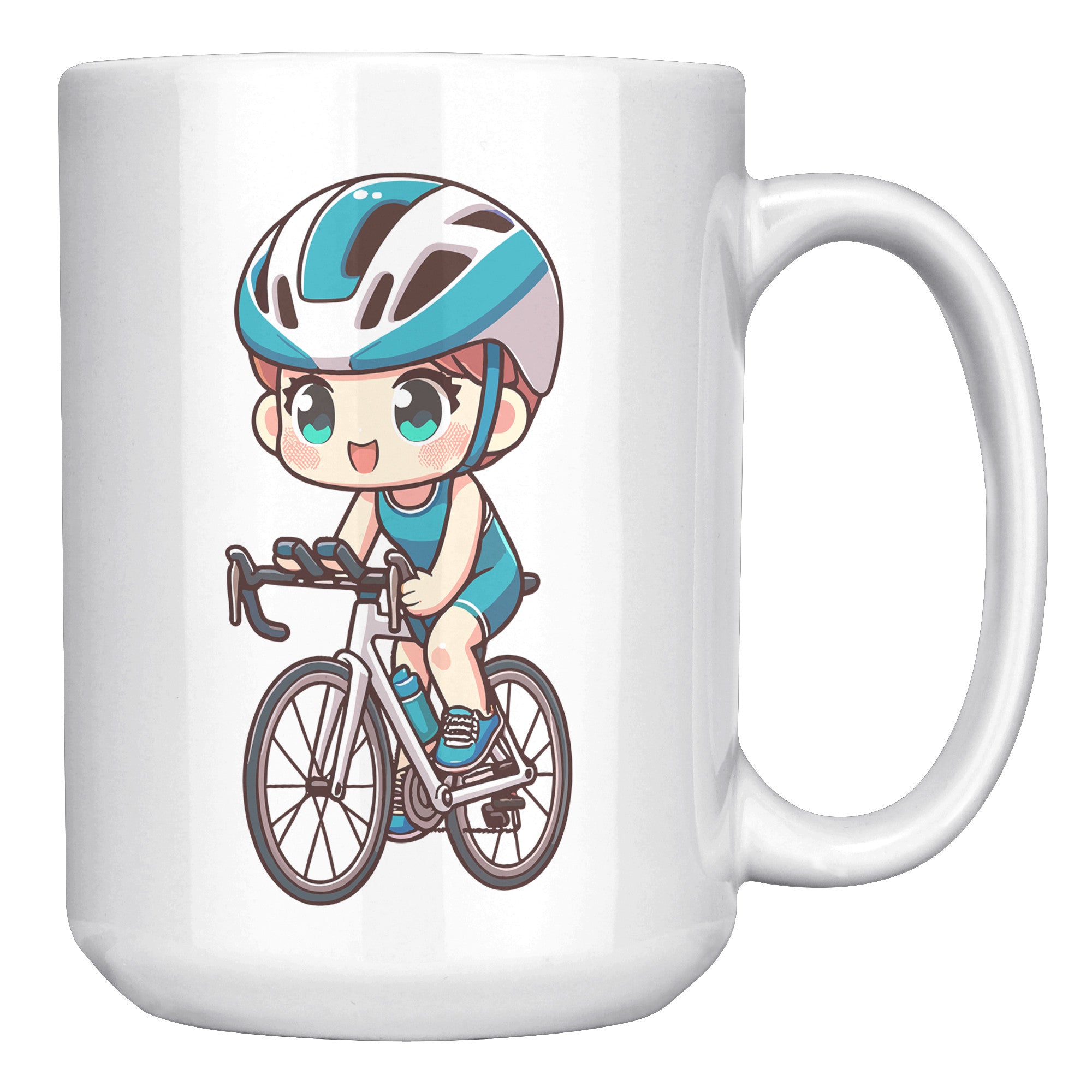 "Funko Pop Triathlon Athlete Coffee Mug - Multisport Morning Brew Cup - Ideal Gift for Triathletes - Swim, Bike, Run Inspired Mug" - A1