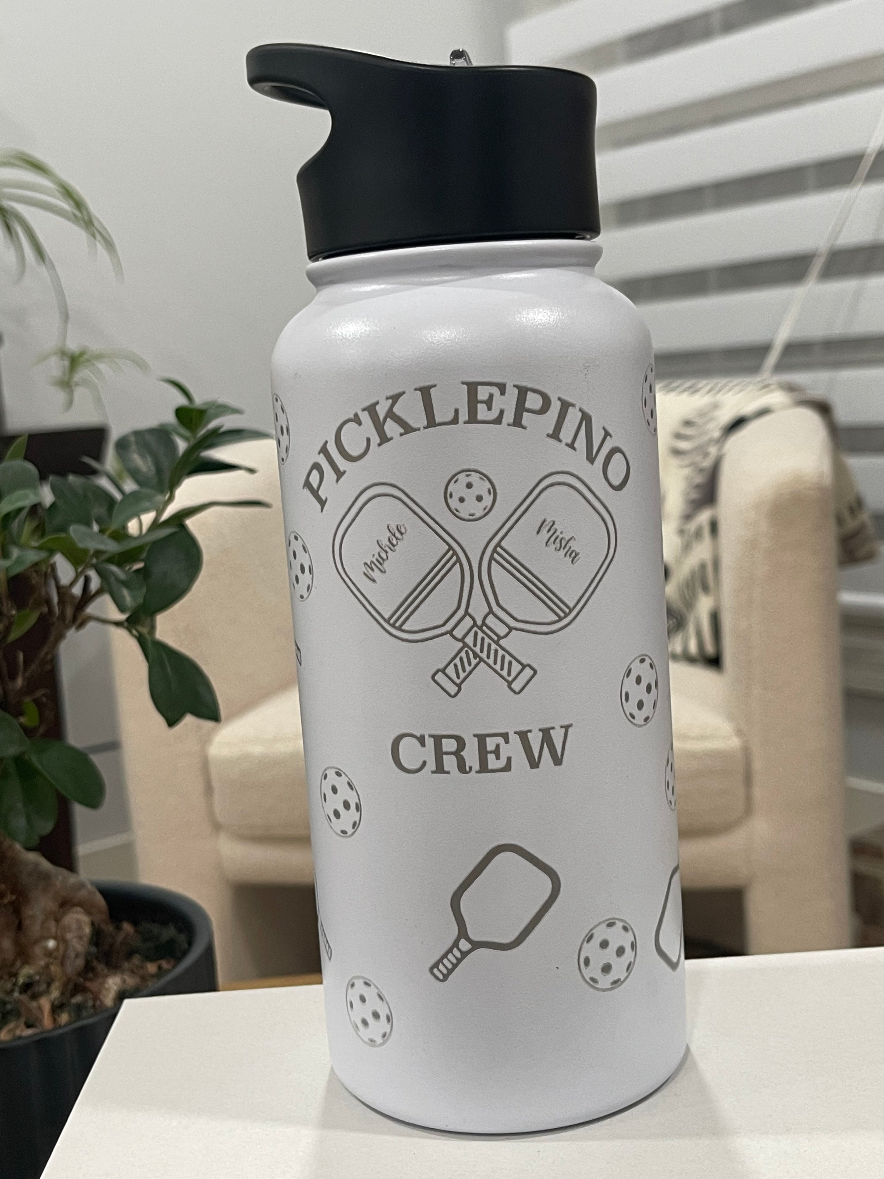 Custom Pickleball Water Bottle, Pickleball Gifts