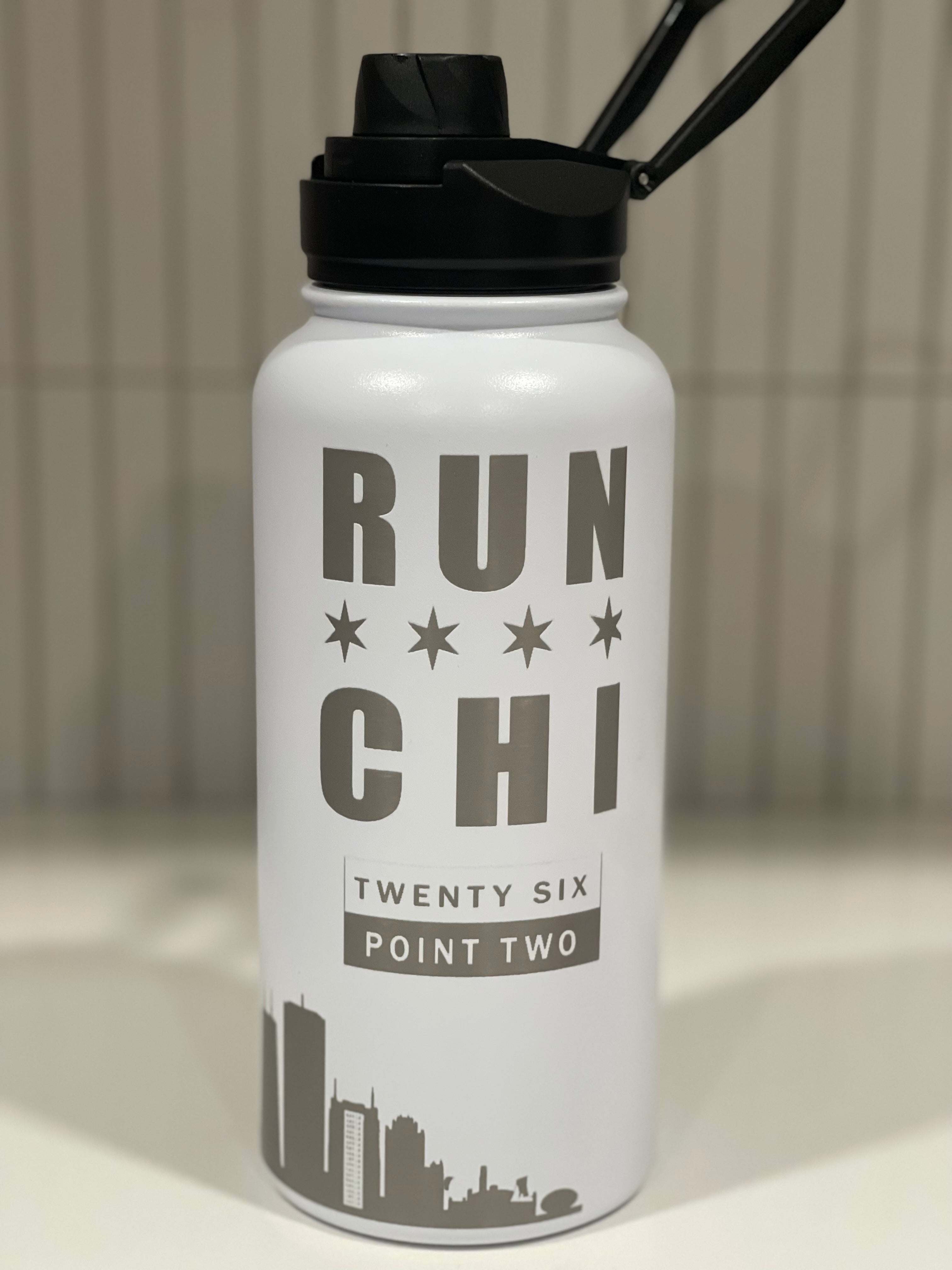 Custom Chicago Marathon Finisher Water Bottle