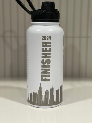 Custom Chicago Marathon Finisher Water Bottle