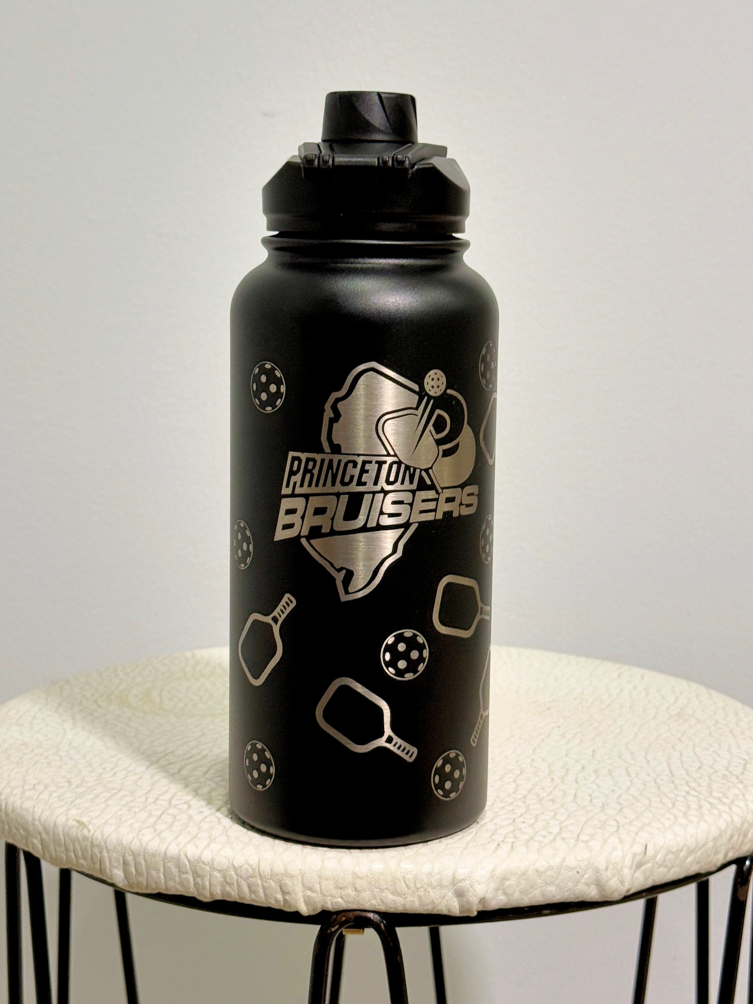 Full Wrap Custom Pickleball Water Bottle, Pickleball Gifts