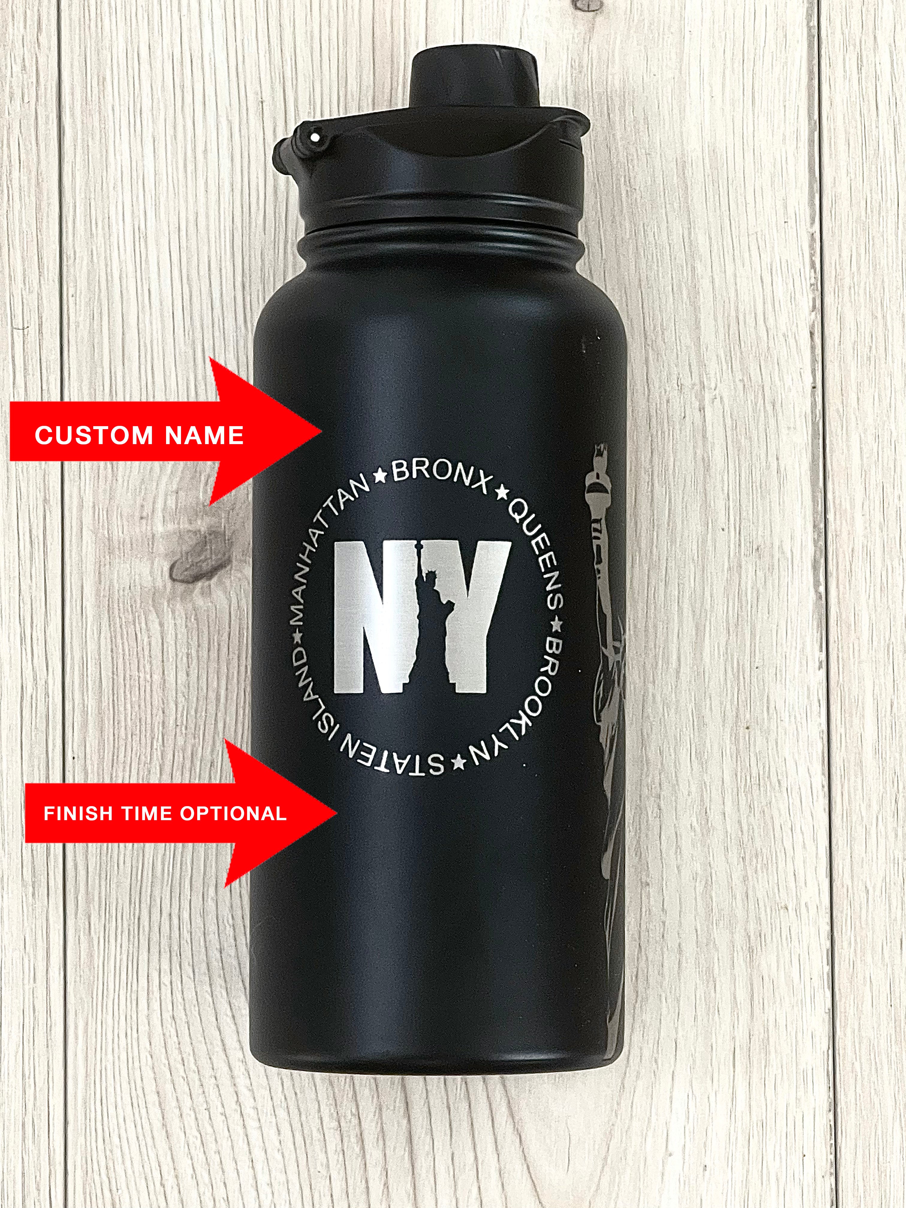 NYC Marathon Finisher Water Bottle – 32oz