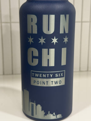 Custom Chicago Marathon Finisher Water Bottle