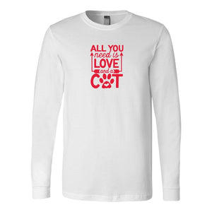 All Need is Love And A Cat Long Sleeve ShirtT-shirt - My E Three