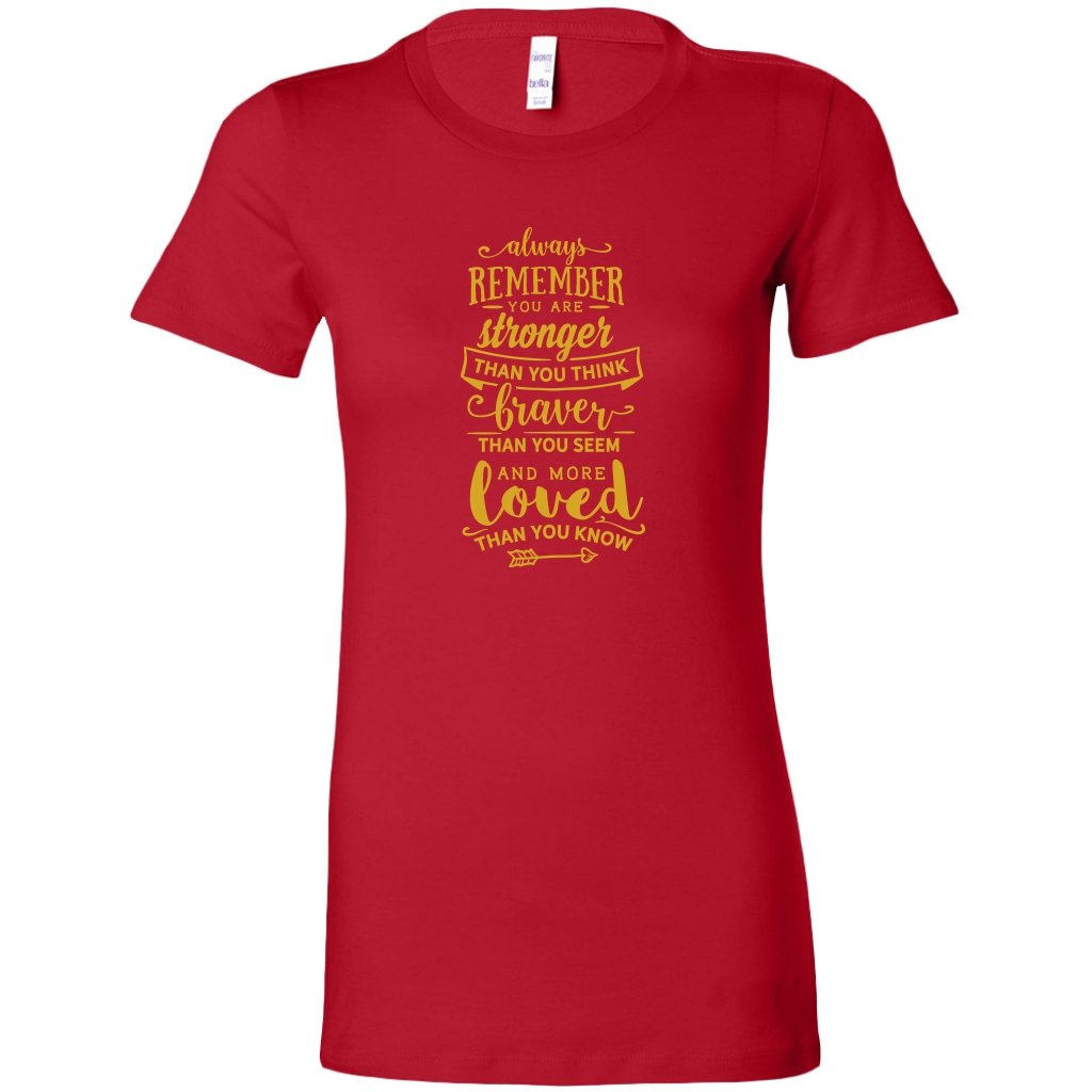 Always Remember you are stronger Womens ShirtT-shirt - My E Three