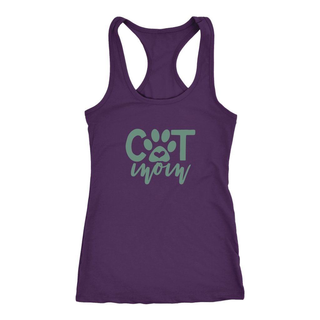 Cat Mom Racerback TankT-shirt - My E Three