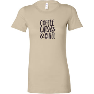 Coffe Cats And Chill Womens ShirtT-shirt - My E Three