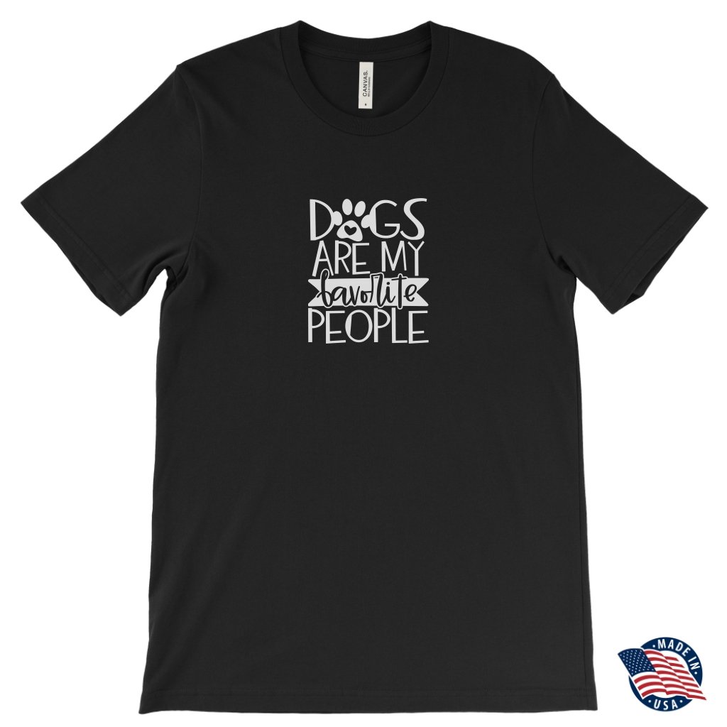 Dogs are my favorite people Unisex T ShirtT-shirt - My E Three