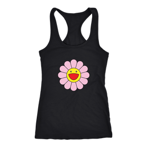 Pretty Flower Pink Racerback TankT-shirt - My E Three