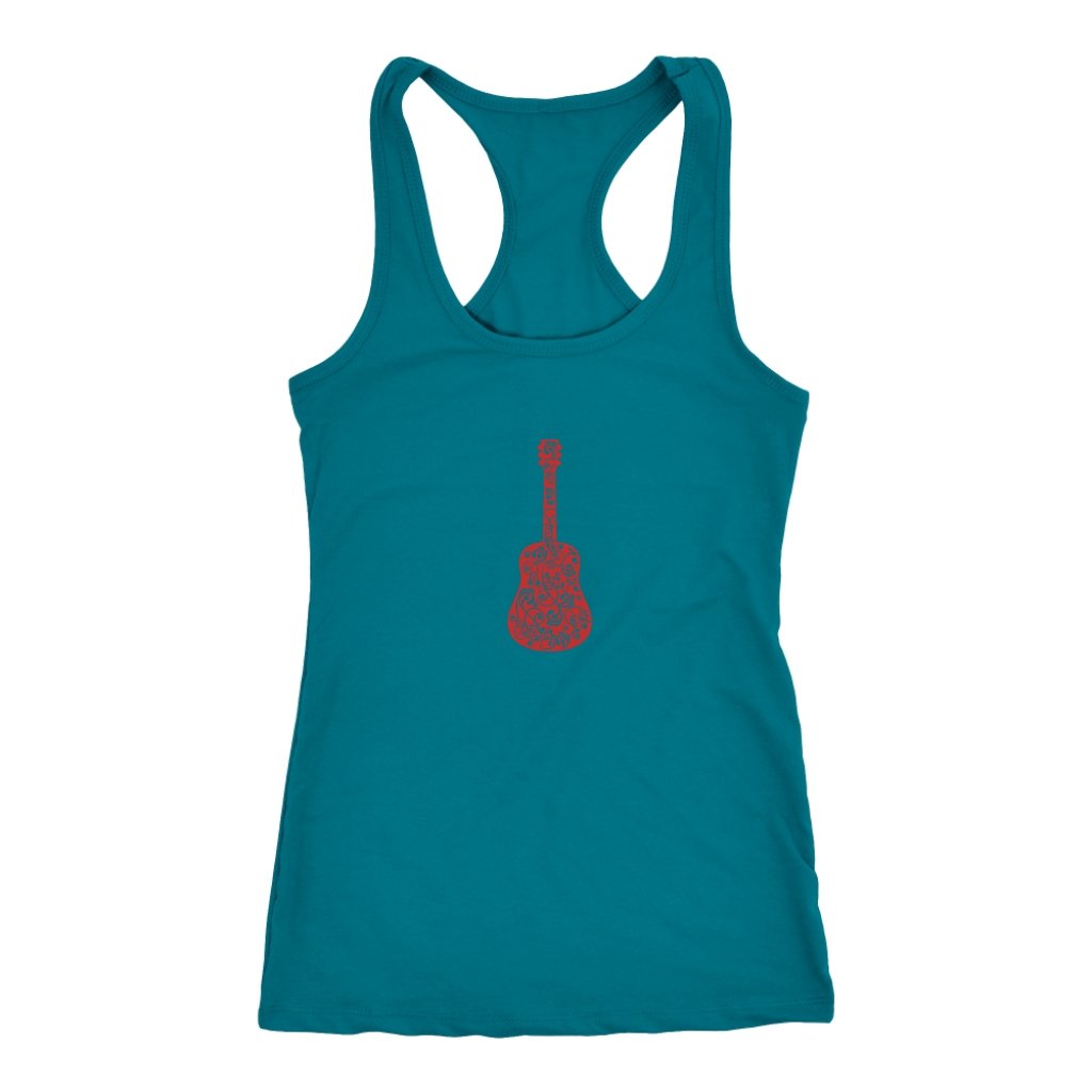 Guitar Swirls Racerback TankT-shirt - My E Three