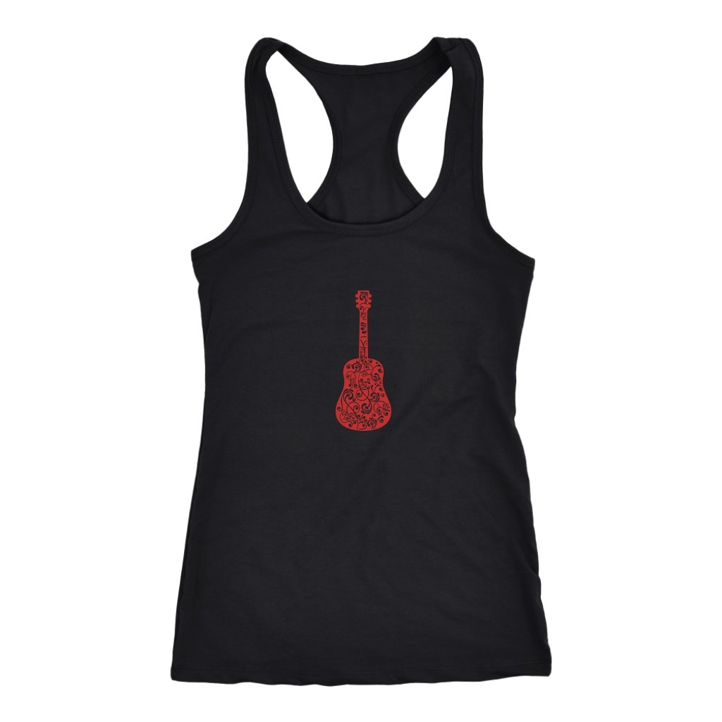 Guitar Swirls Racerback TankT-shirt - My E Three