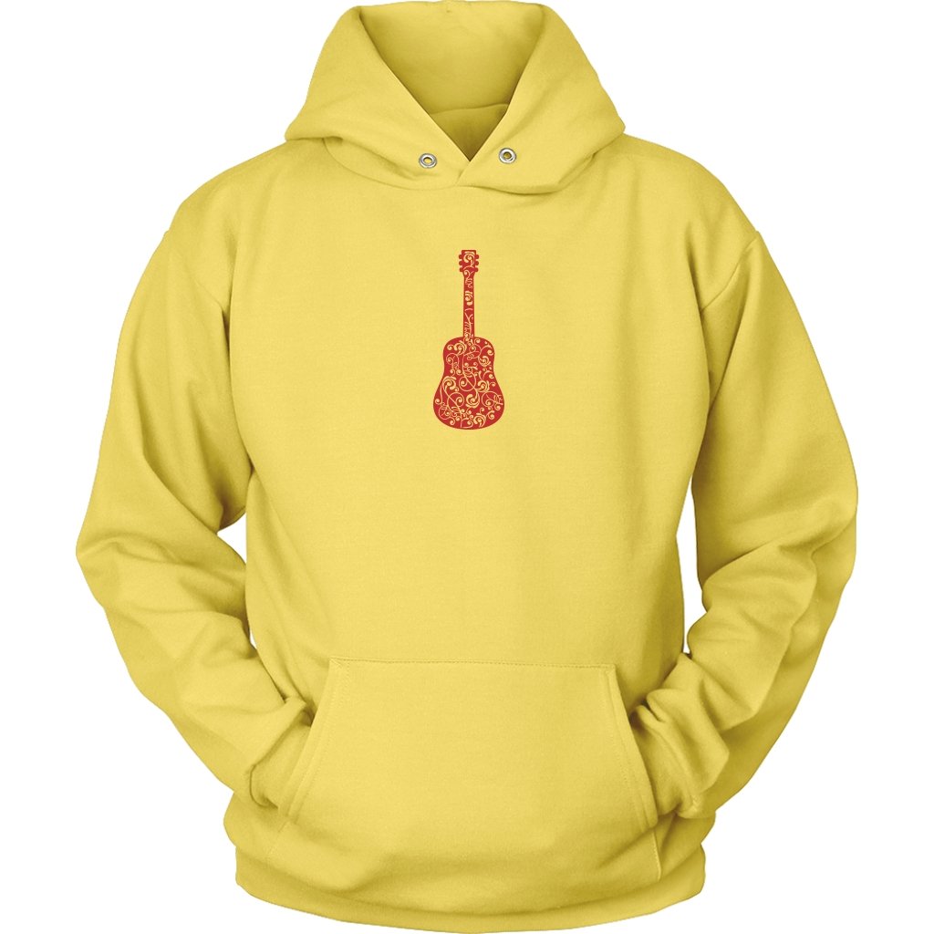 Guitar Swirls Unisex HoodieT-shirt - My E Three