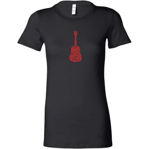 Guitar Swirls Womens ShirtT-shirt - My E Three