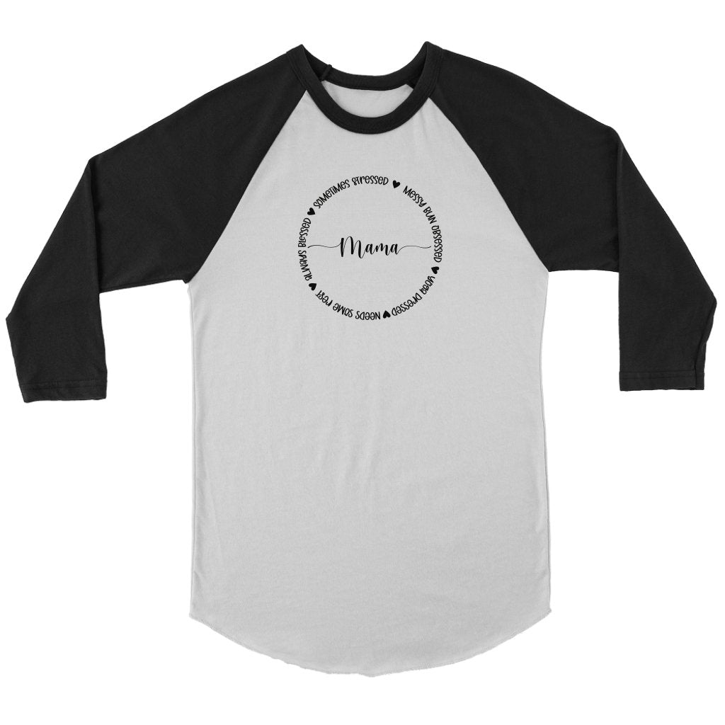 Mama Circle Unisex 3/4 RaglanT-shirt - My E Three