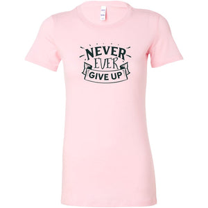 Never Ever Give up Womens ShirtT-shirt - My E Three