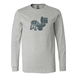 Pet Robot in Toilet Long Sleeve ShirtT-shirt - My E Three