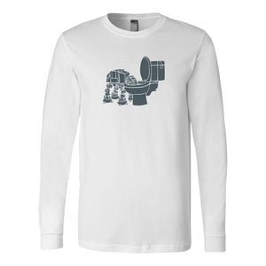 Pet Robot in Toilet Long Sleeve ShirtT-shirt - My E Three