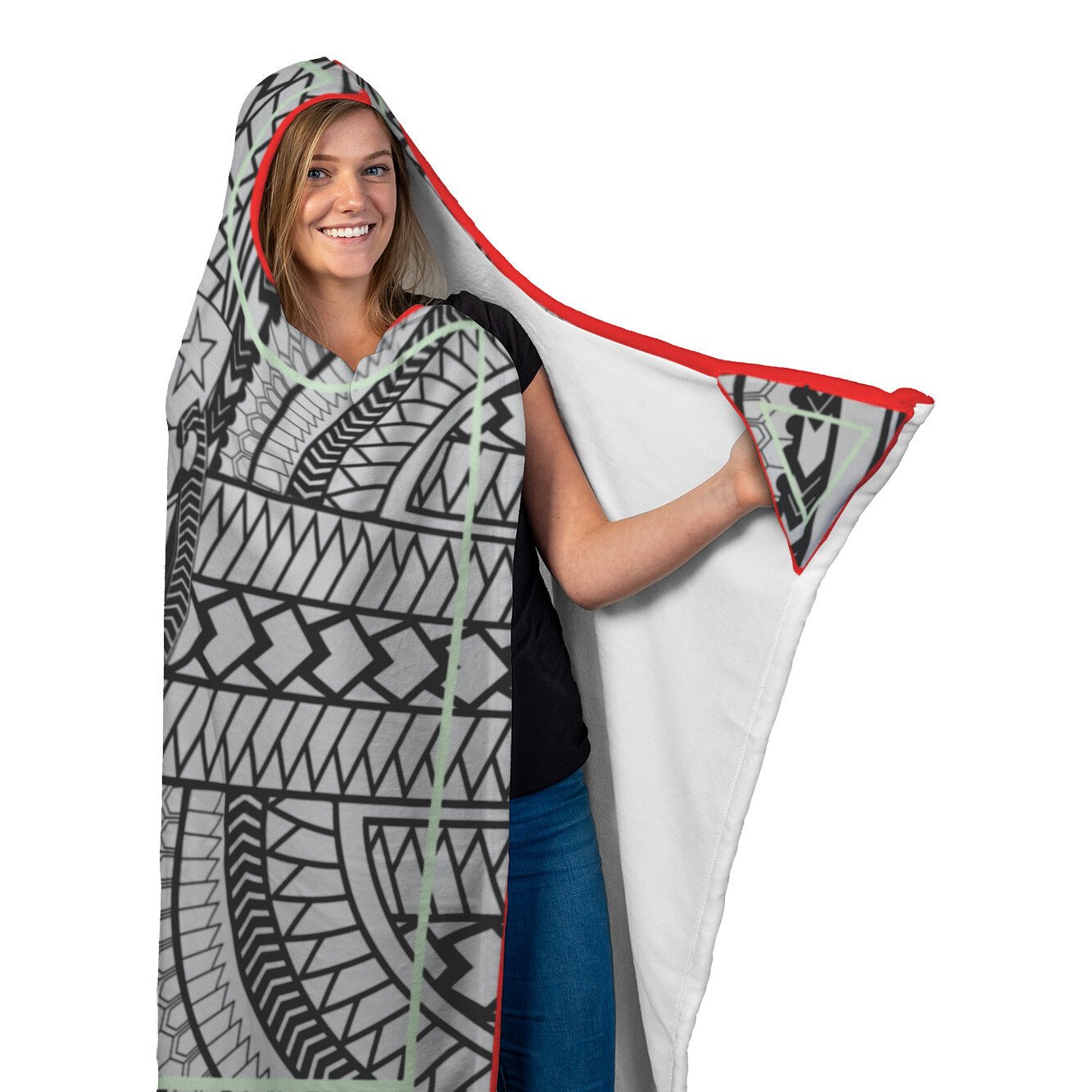 Polynesian Tattoo Hooded BlanketHome Goods - My E Three