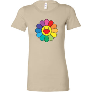 Pretty Flower Ranbow Womens ShirtT-shirt - My E Three