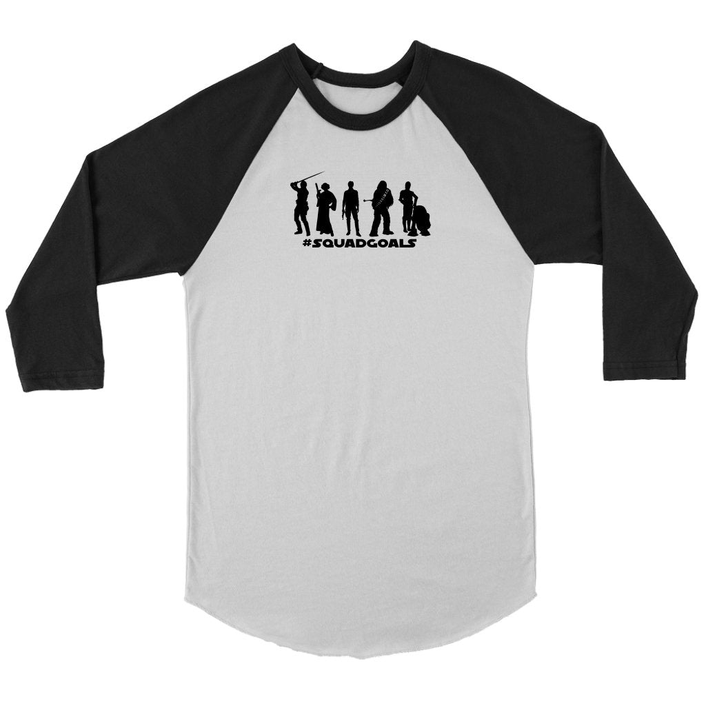 Squadgoals 2 Unisex 3/4 RaglanT-shirt - My E Three