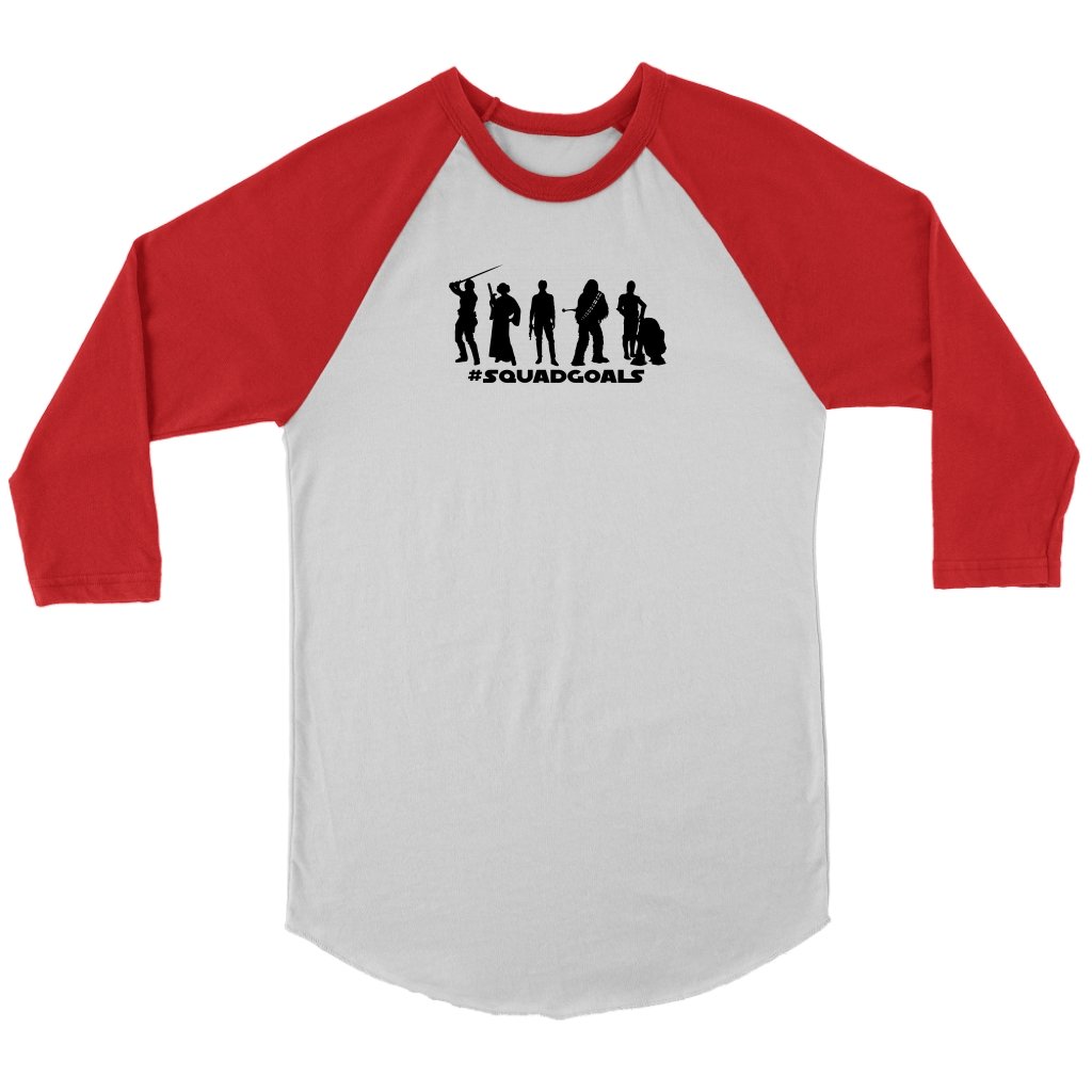 Squadgoals 2 Unisex 3/4 RaglanT-shirt - My E Three