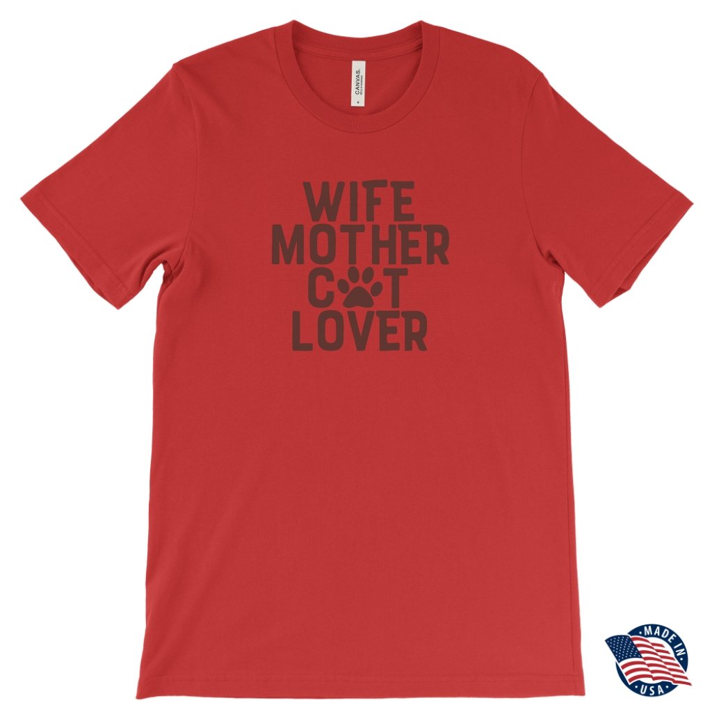 Wife Mother Cat Lover Unisex T-ShirtT-shirt - My E Three