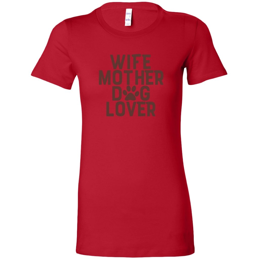 Wife Mother Dog Lover Womens ShirtT-shirt - My E Three